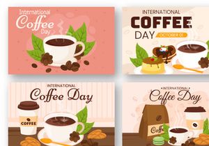 16 International Coffee Day Illustration