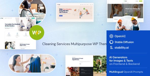 SpotlessDesign - Cleaning Services Multipurpose WordPress Theme v2.1.2