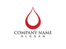 Blood drop donor vector icon