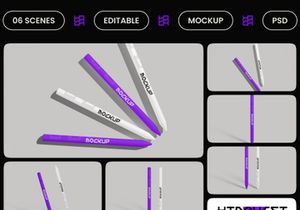Pencil Tab Mockup