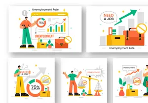 23 Unemployment Rate Illustration