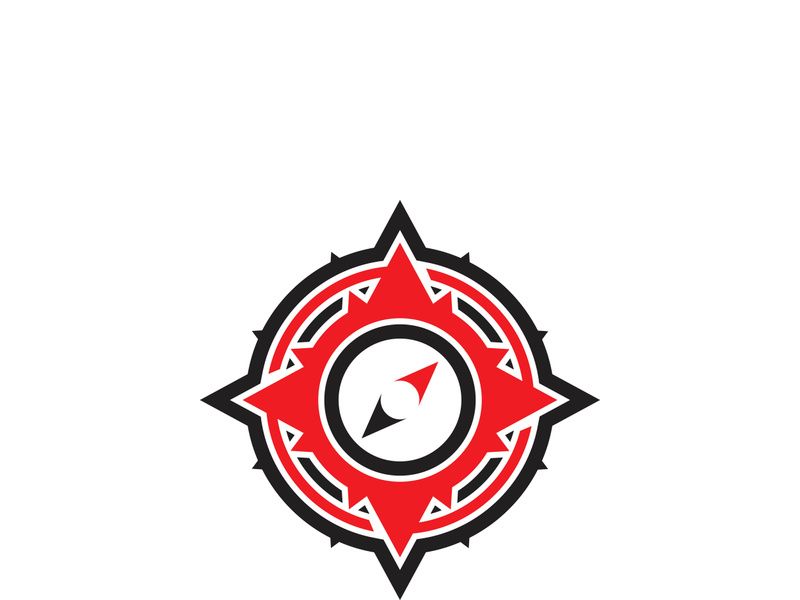 Compass logo template vector icon illustration design