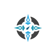 Compass logo template vector icon illustration design