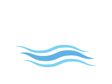 Wave beach vector illustration design logo