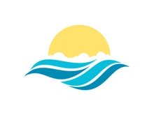 Water wave vector icon illustration design