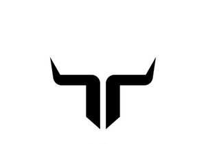 Bull head horns logo design.
