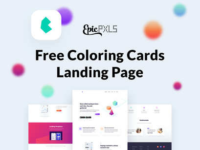 Free Landings - Coloring cards
