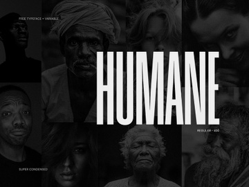 HUMANE - Free Typeface / Variable preview picture