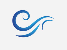 Water Wave symbol and icon Logo vector
