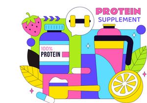 10 Protein Supplements Illustration