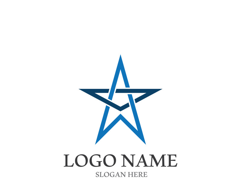 Star icon template vector illustration design