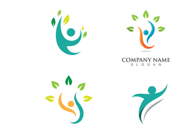 people Healthy Life icon Logo template preview picture