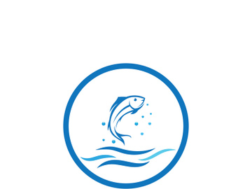 Ocean water wave wave logo design. preview picture