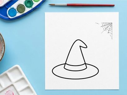 Simple party hat icon isolated on white background. Minimalist celebration accessory vector illustration for festive events.
