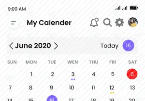 Calendar and Schedule  Mobile App UI Kit