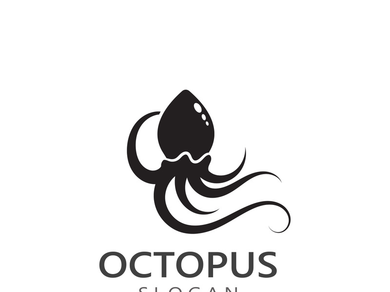 Octopus logo image design icon illustration animal vector