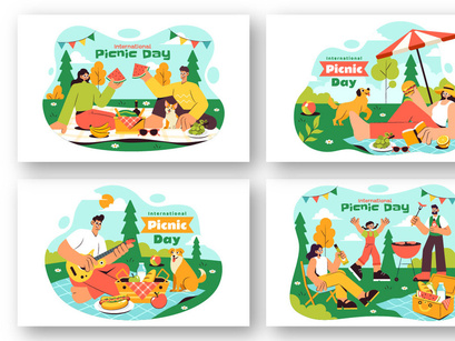 9 International Picnic Day Illustration