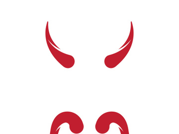 Devil horn Vector icon design preview picture