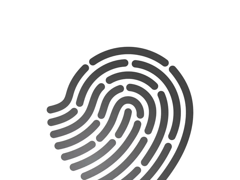 Fingerprint logo vector illustration icon template design