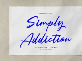 Simply Addiction | Brush Handwritten Script preview picture