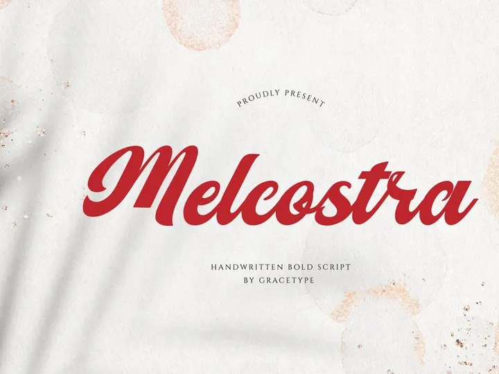 Melcostra | Handwritten Bold Script