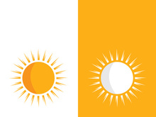 Sun vector illustration icon logo template design