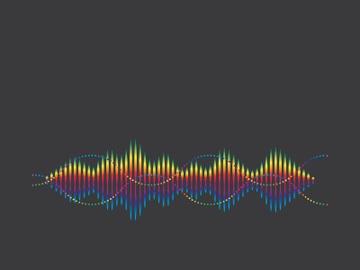 Background sound waves icon logo illustration vector design preview picture