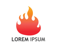 Fireball logo design with modern concept