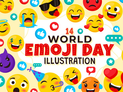 14 World Emoji Day Illustration