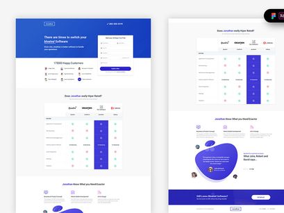 Software Comparison Landing Page Template