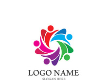 Community, network and social icon design template