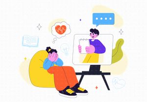 10 Mental Health Therapy Session Illustration