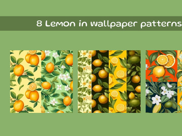 Lemon in wallpaper patterns preview picture