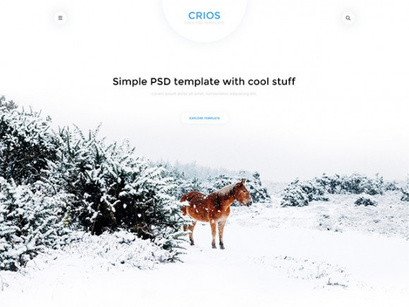 Crios – Free PSD website template