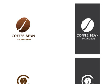 Coffee bean logo for cafe, business, label. preview picture