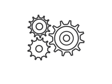 Gear icon logo vector preview picture