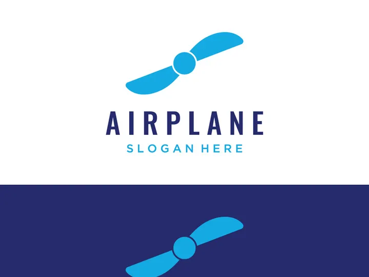 Abstract propeller logo with creative idea