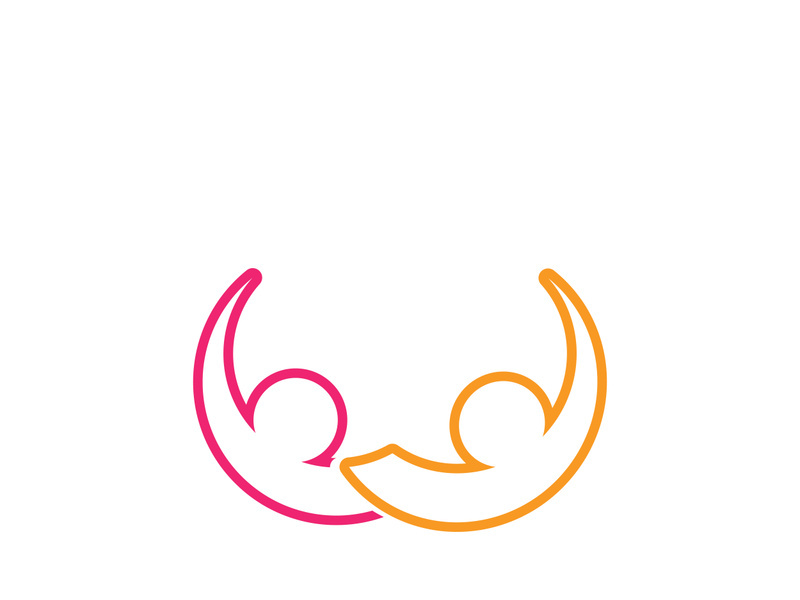 Community, network and social icon design template