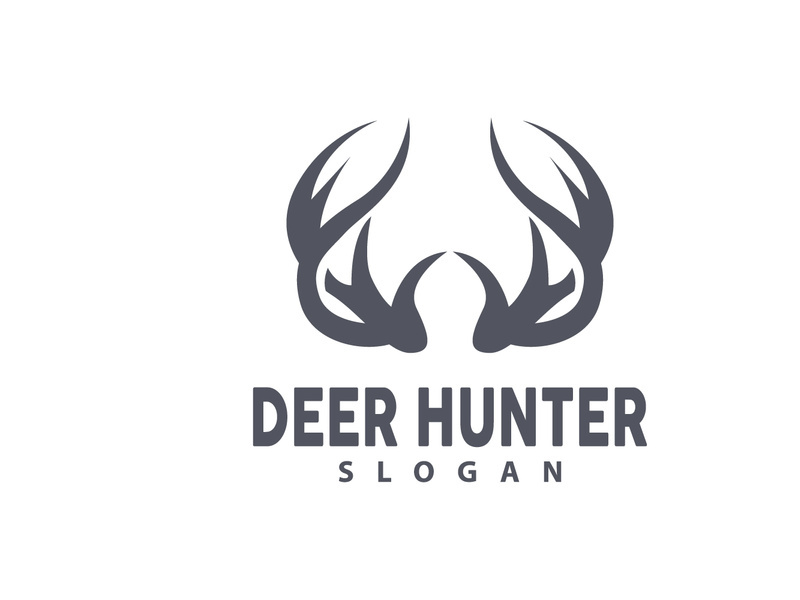 Deer Logo Deer Hunter Vector Forest Animal Design