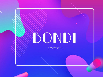 Bondi Free Font Typeface preview picture