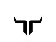 Bull head horns logo design.