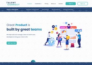 Talent Connect - Sitio web de agencia de reclutamiento de personal