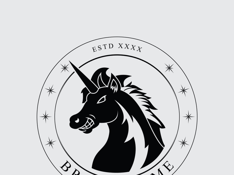 Horse vintage logo