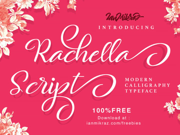 Rachella Script Free Typeface preview picture