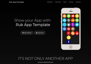 Ruk App Landing Template