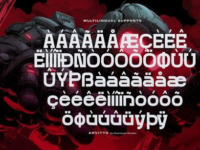 Arvitto | Futuristic Typeface