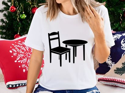 Chair and round table set