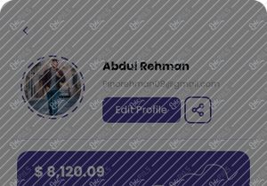 UI Desain Profil Mobile