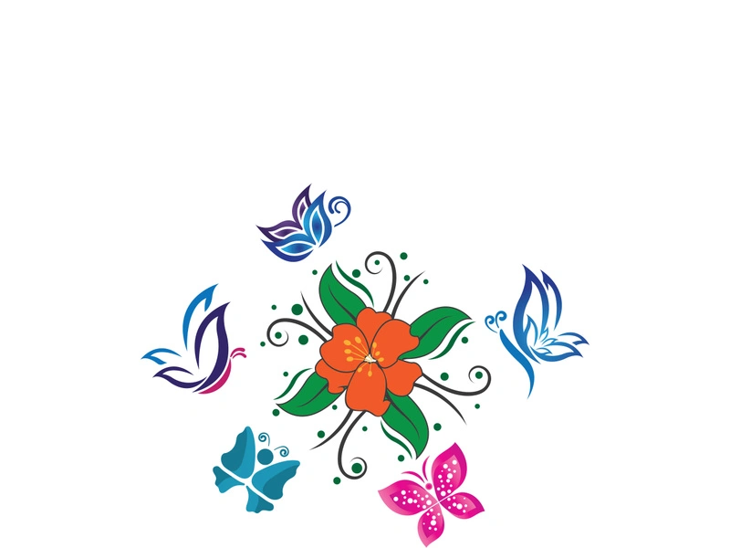 Beauty butterfly vector icon design
