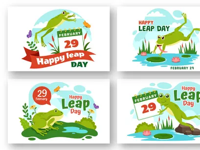 12 Happy Leap Day Illustration